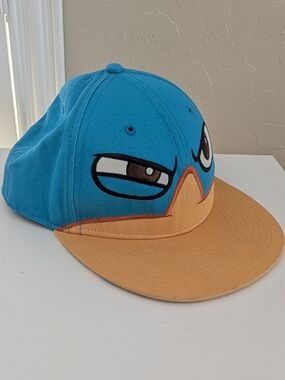 Phineas and Ferb Disney• Snapback Perry the Platypus Baseball Cap Two Toned